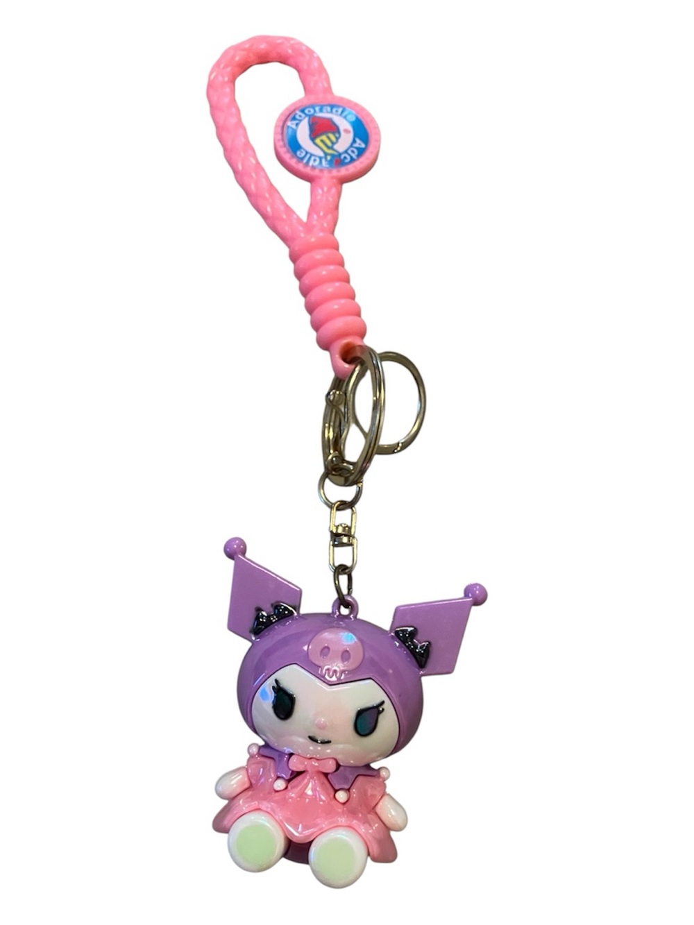 Kawaii Purple & Pink Character Keychain